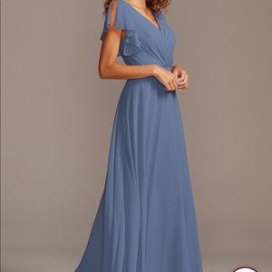 David’s Bridal Daydream Flutter Sleeve Gown